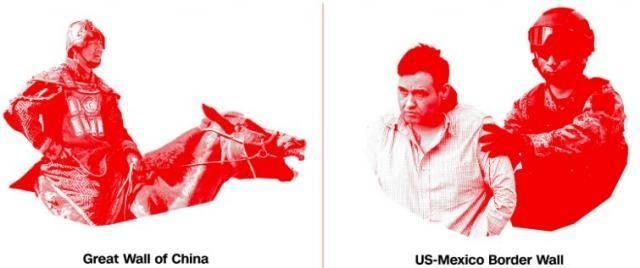 特朗普建墙是学长城