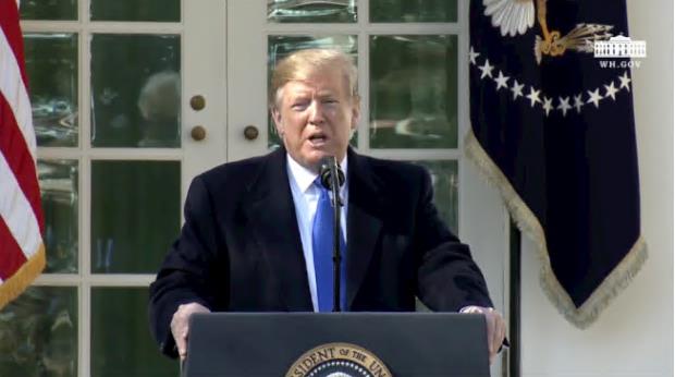 为边境筑墙经费 川普宣布全国紧急状态 