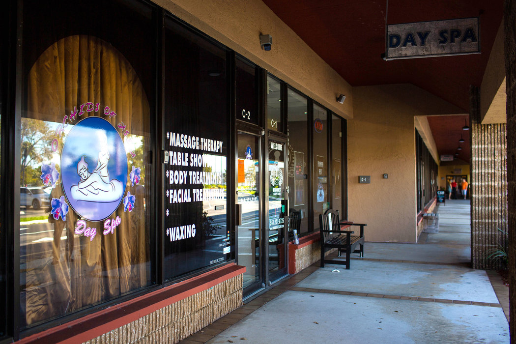 佛罗里达州朱庇特岛的亚洲兰花日间水疗中心