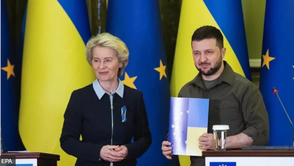 欧盟委员会主席冯德莱恩4月8日访问基辅并与泽连斯基会面