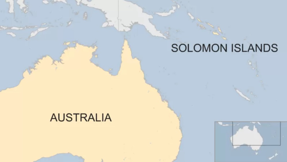 所罗门群岛位于澳大利亚东北方，距离约2000公里
