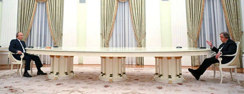 普京会见古特雷斯