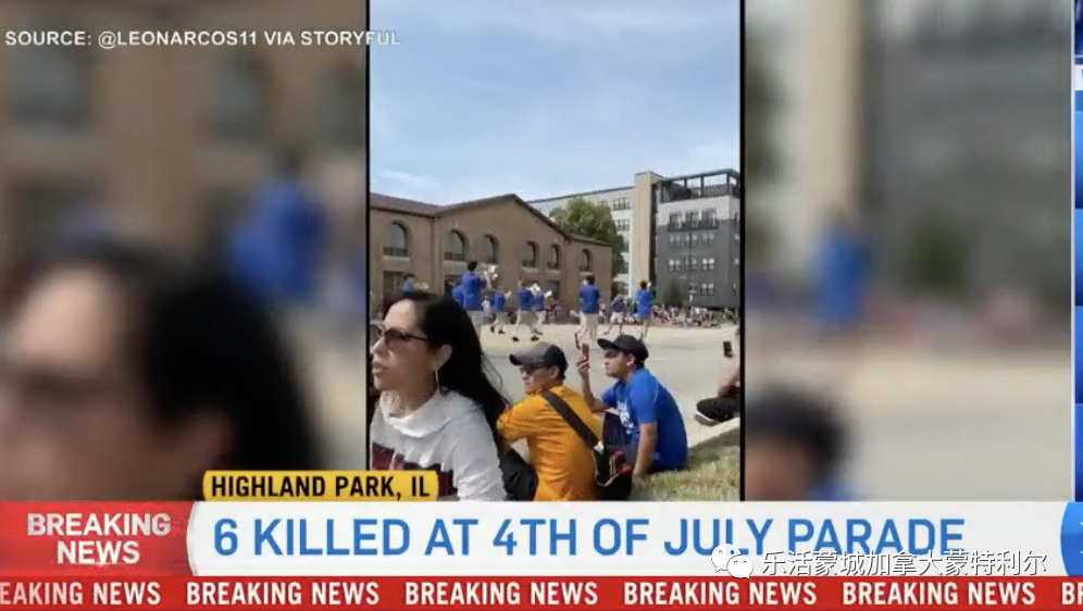 芝加哥郊外的Highland Park国庆庆祝游行活动