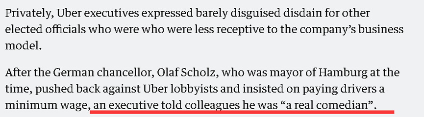舒尔茨当时要求优步必须给网约车司机支付最低薪水，而被优步的一个高管辱骂为“真正的喜剧演员” ...
