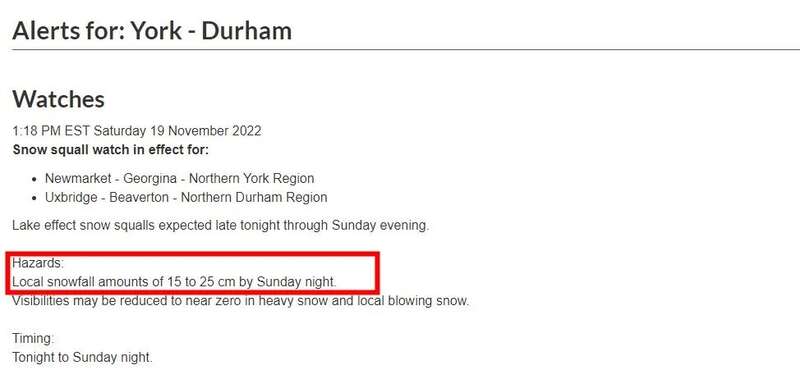 受灾严重的地方包括Newmarkt和Uxbridge