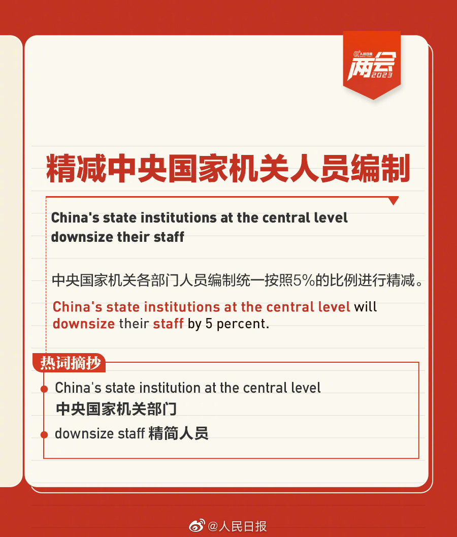 国务院机构改革要点双语版