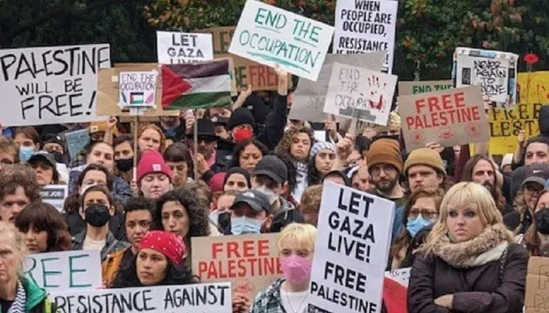 拜登宣布140亿美元援助后,美国各大城市爆发示威