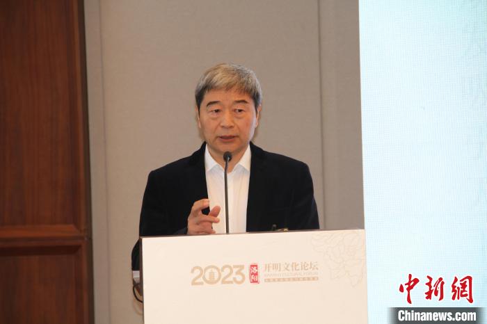 陕西师范大学文学院教授朱鸿在分论坛上发言