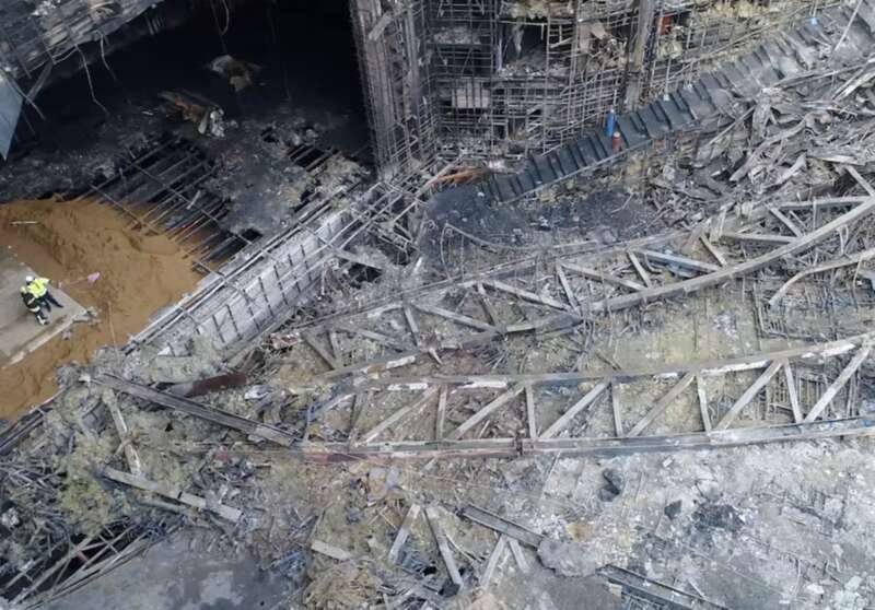 莫斯科音乐厅遭袭现场