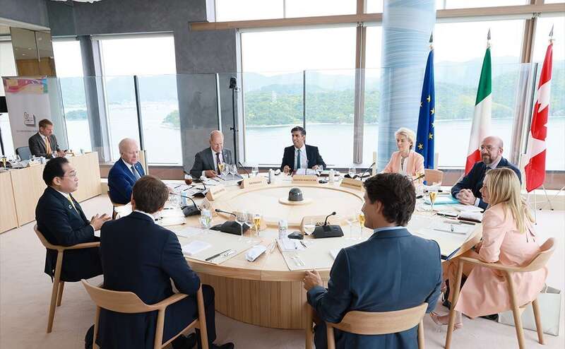 G7国家领导人在日本广岛举行峰会