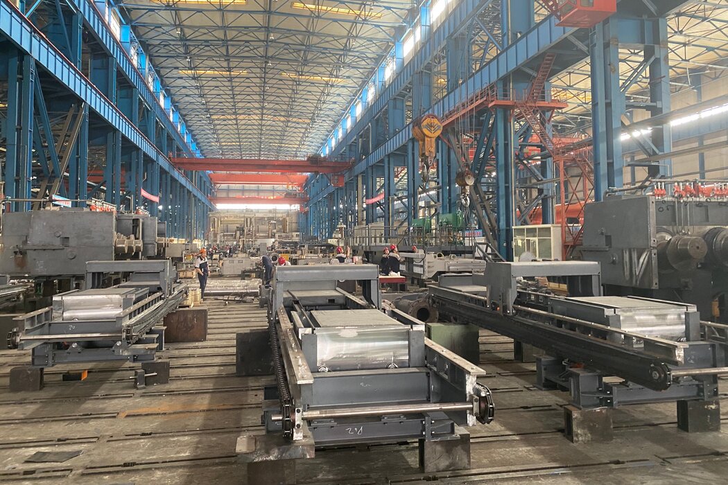 沈阳一家生产超大型隧道掘进机的工厂