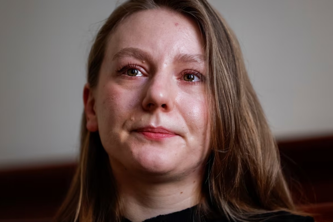 Mariia Pankova 在接受路透社采访